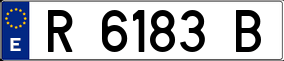 Trailer License Plate